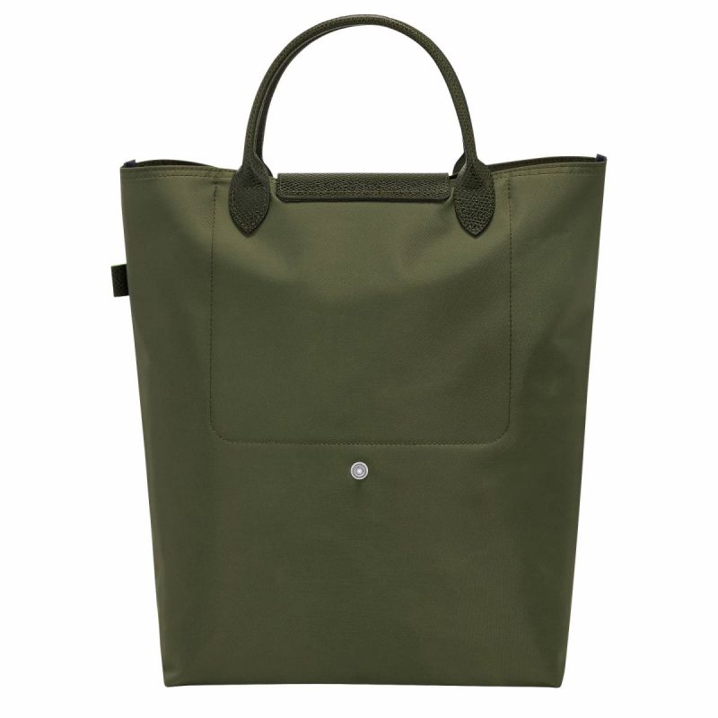 Handbags Women Longchamp Le Pliage Green M Tote Bag Forest - Canvas Forest - Image 4