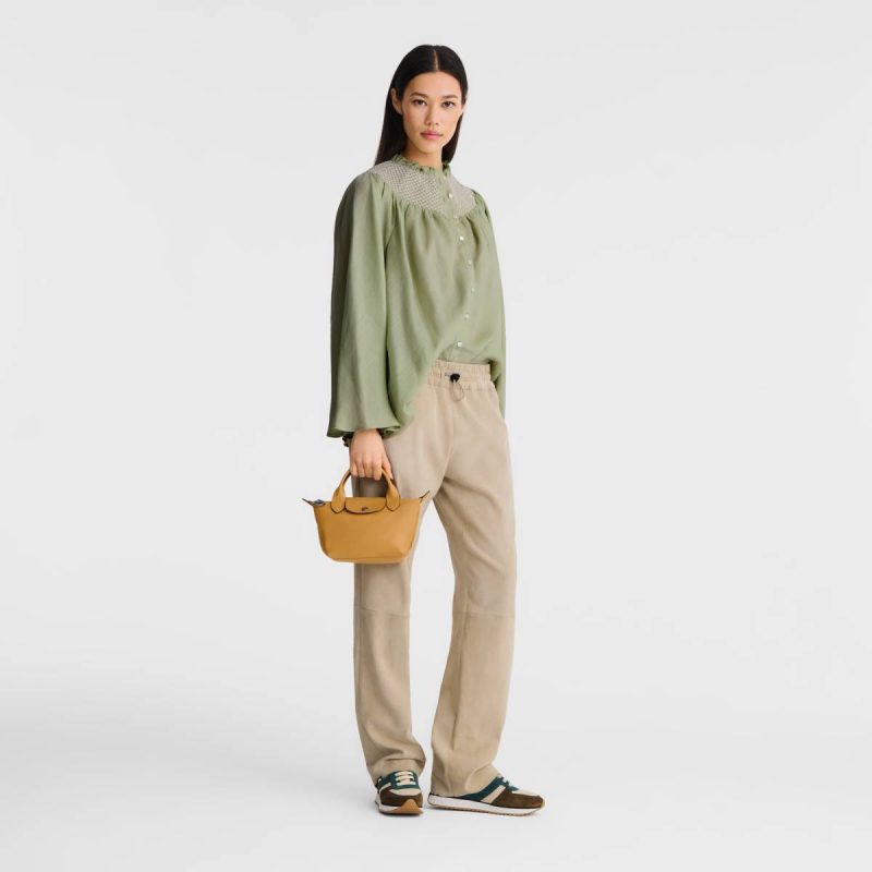 Honey Le Pliage Xtra Xs Handbag Honey - Leather Women Longchamp Leather Bags - Image 2