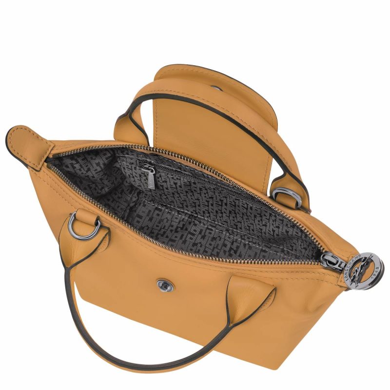 Honey Le Pliage Xtra Xs Handbag Honey - Leather Women Longchamp Leather Bags - Image 5