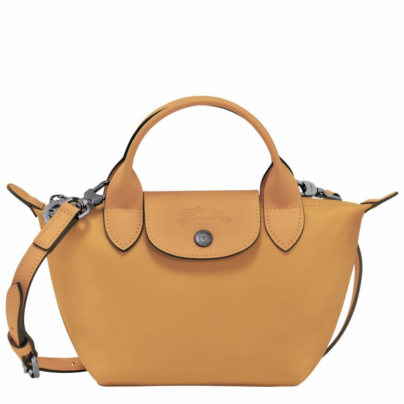 Honey Le Pliage Xtra Xs Handbag Honey - Leather Women Longchamp Leather Bags