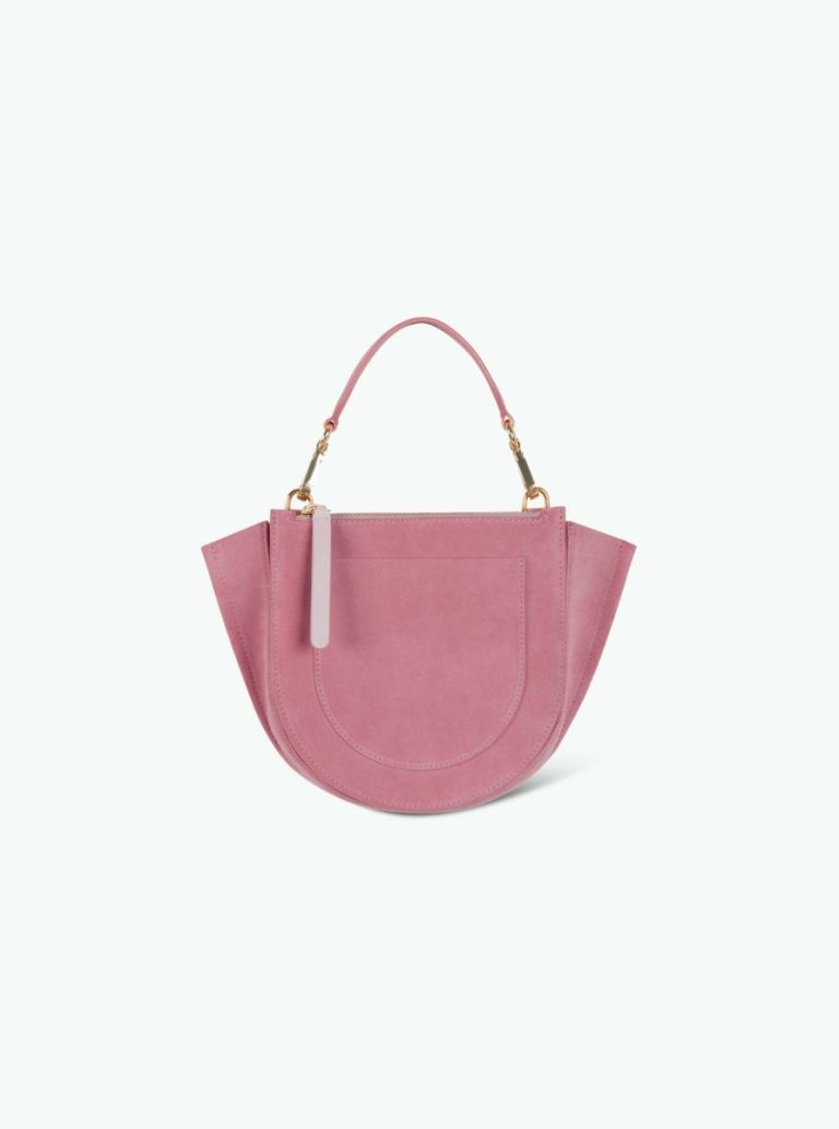 Hortensia Bag Mini - Apricot Suede Top Handle Bags Wandler Apricot Suede Women - Image 2