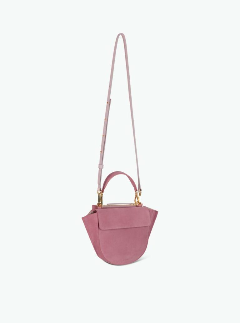 Hortensia Bag Mini - Apricot Suede Top Handle Bags Wandler Apricot Suede Women - Image 3