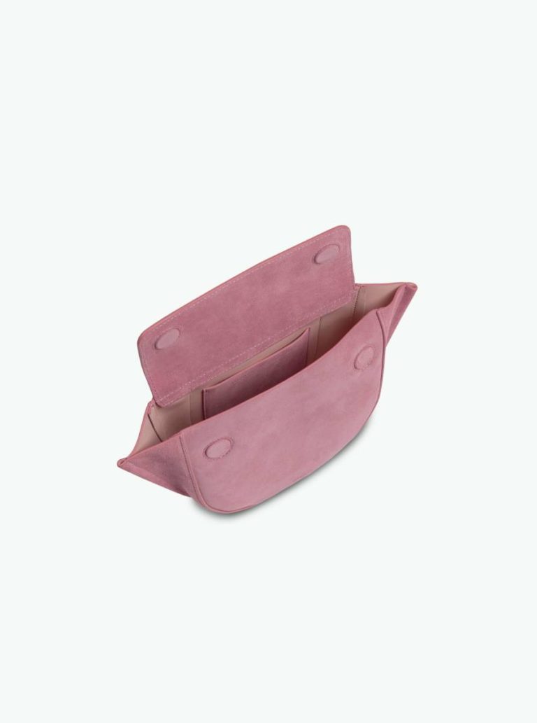 Hortensia Bag Mini - Apricot Suede Top Handle Bags Wandler Apricot Suede Women - Image 4