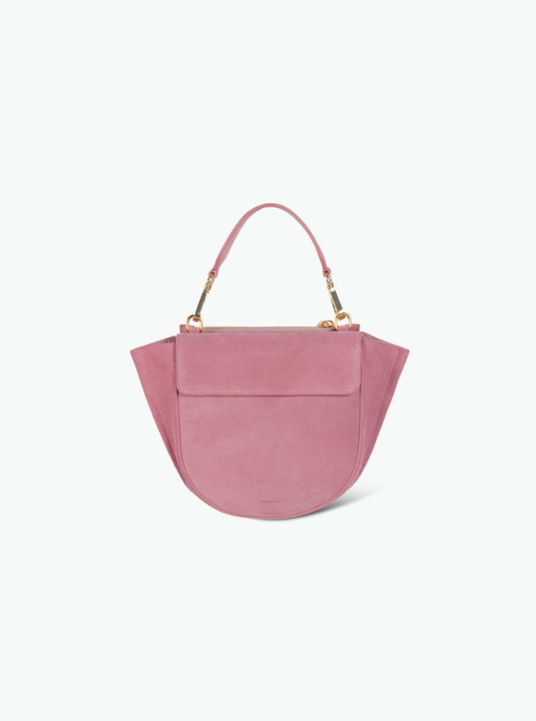 Hortensia Bag Mini - Apricot Suede Top Handle Bags Wandler Apricot Suede Women
