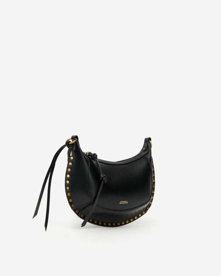 Isabel Marant Crossbody Bags Black And Gold Oskan Moon Bag Women