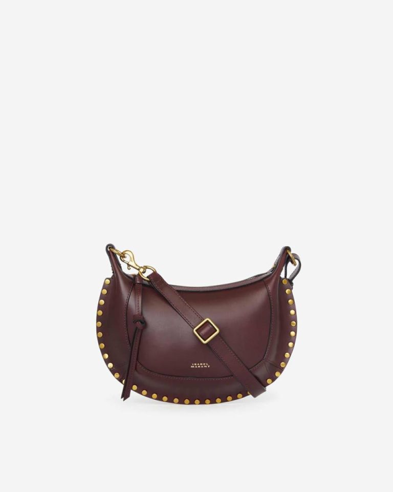Isabel Marant Crossbody Bags Oskan Moon Bag Women Burgundy