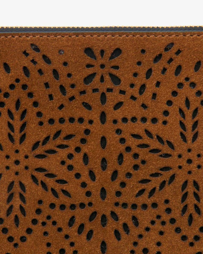 Isabel Marant Flat Pouch Clutch Women Clutches & Small Leather Goods Cognac - Image 4