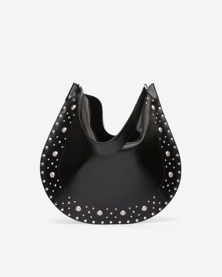 Isabel Marant Oskan Hobo Soft Bag Women Black Shoulder Bags - Image 3