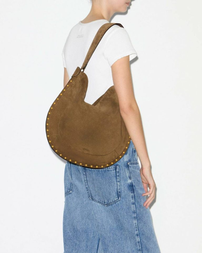 Isabel Marant Oskan Hobo Soft Bag Women Shoulder Bags Light Bronze - Image 3