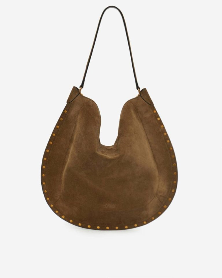 Isabel Marant Oskan Hobo Soft Bag Women Shoulder Bags Light Bronze - Image 4