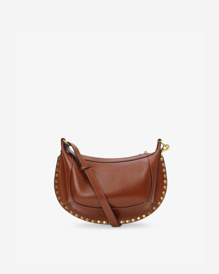 Isabel Marant Women Oskan Moon Bag Crossbody Bags Cognac - Image 4