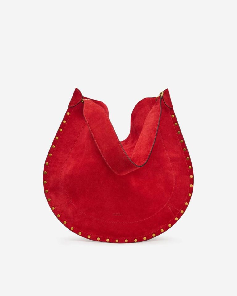 Isabel Marant Women Scarlet Red Oskan Hobo Soft Bag Shoulder Bags - Image 5