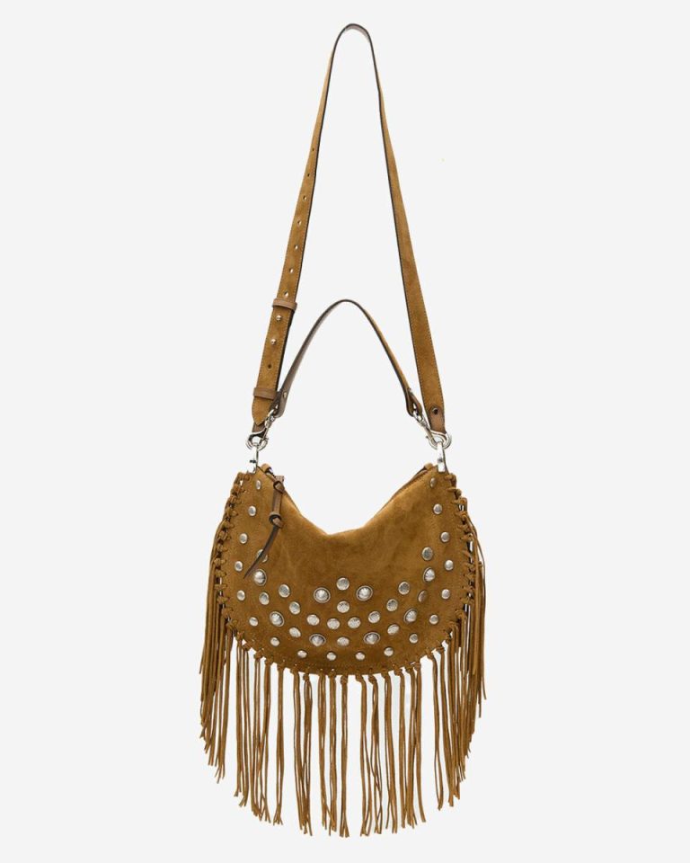 Isabel Marant Women Taupe Oskan Soft Zipped Bag Crossbody Bags - Image 5