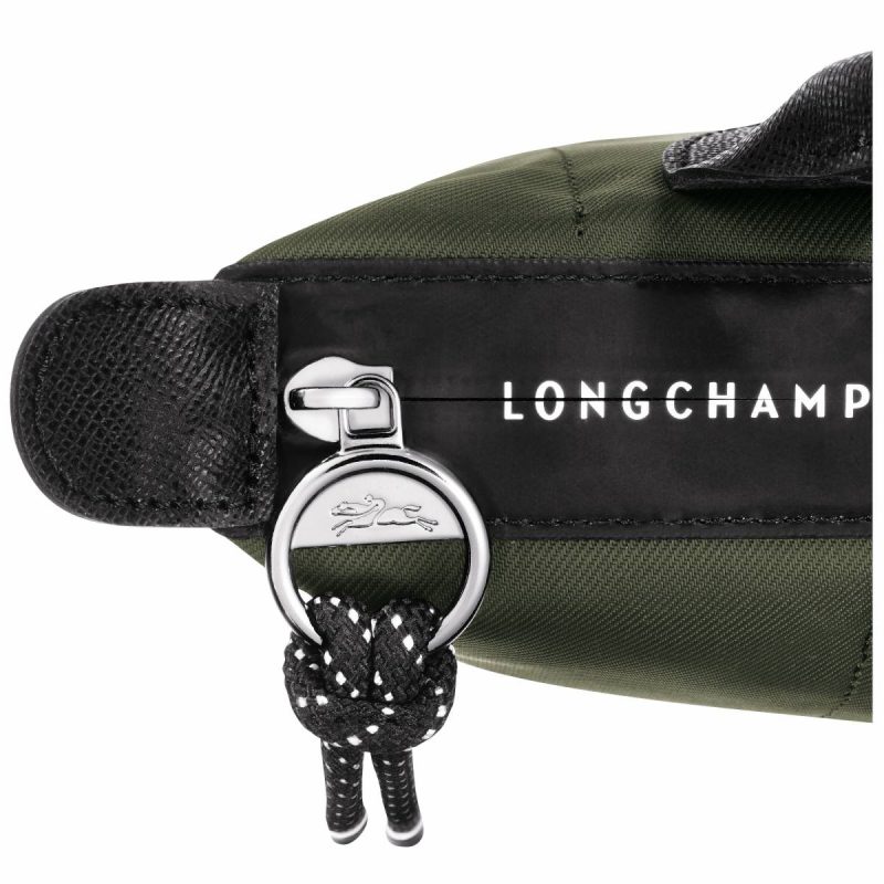 Khaki Le Pliage Energy Pouch Khaki - Recycled Canvas Women Longchamp Pouches & Cases - Image 5