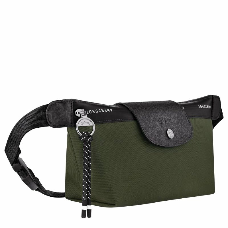 Khaki Women Longchamp Le Pliage Energy M Belt Bag Khaki - Canvas Belt Bags - Image 3