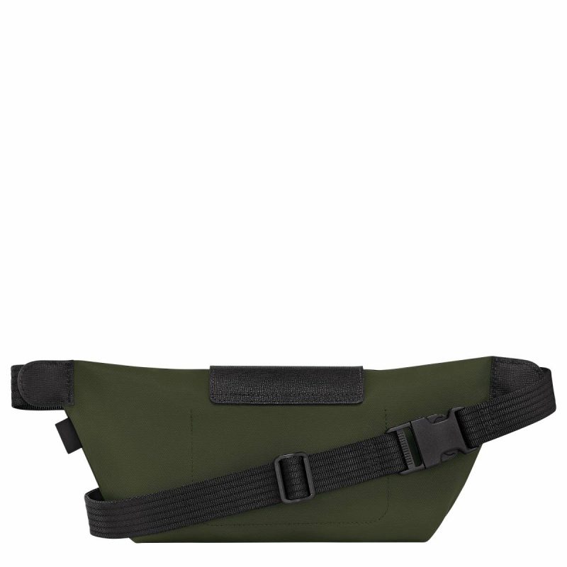 Khaki Women Longchamp Le Pliage Energy M Belt Bag Khaki - Canvas Belt Bags - Image 4