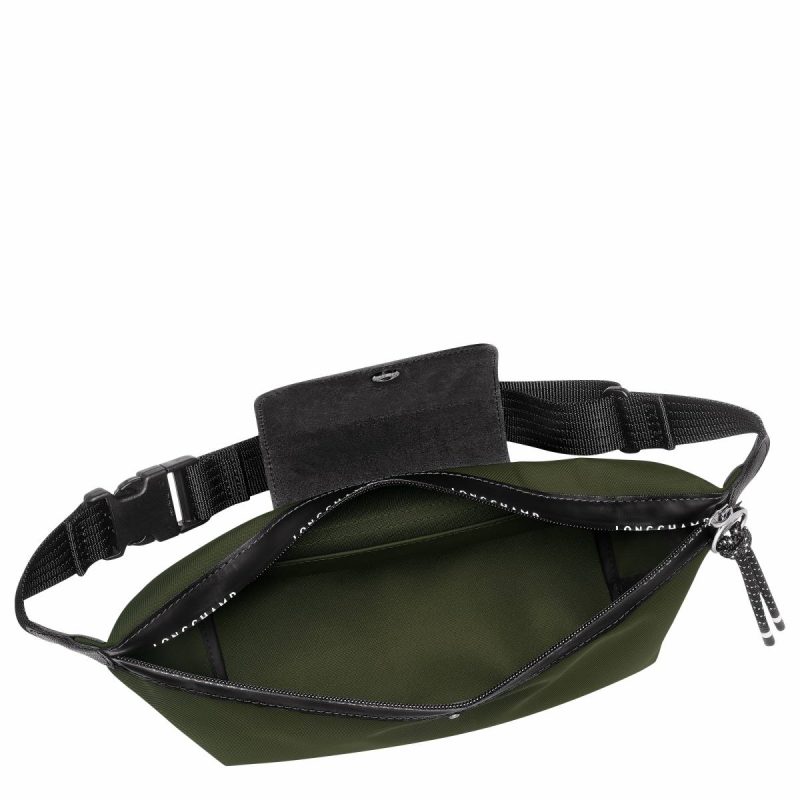 Khaki Women Longchamp Le Pliage Energy M Belt Bag Khaki - Canvas Belt Bags - Image 5