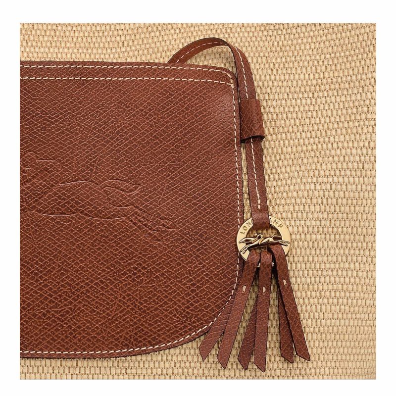 Le Pliage Collection L Basket Bag Brown - Canvas Brown Women Longchamp Shoulder Bags - Image 5