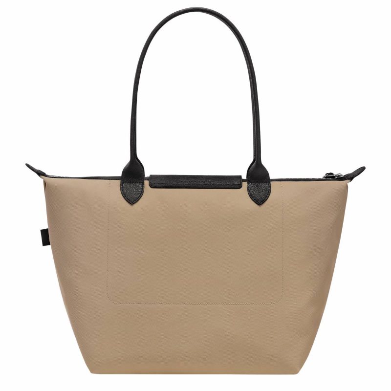Le Pliage Energy L Tote Bag Clay - Recycled Canvas Women Shoulder Bags Longchamp Clay - Image 3