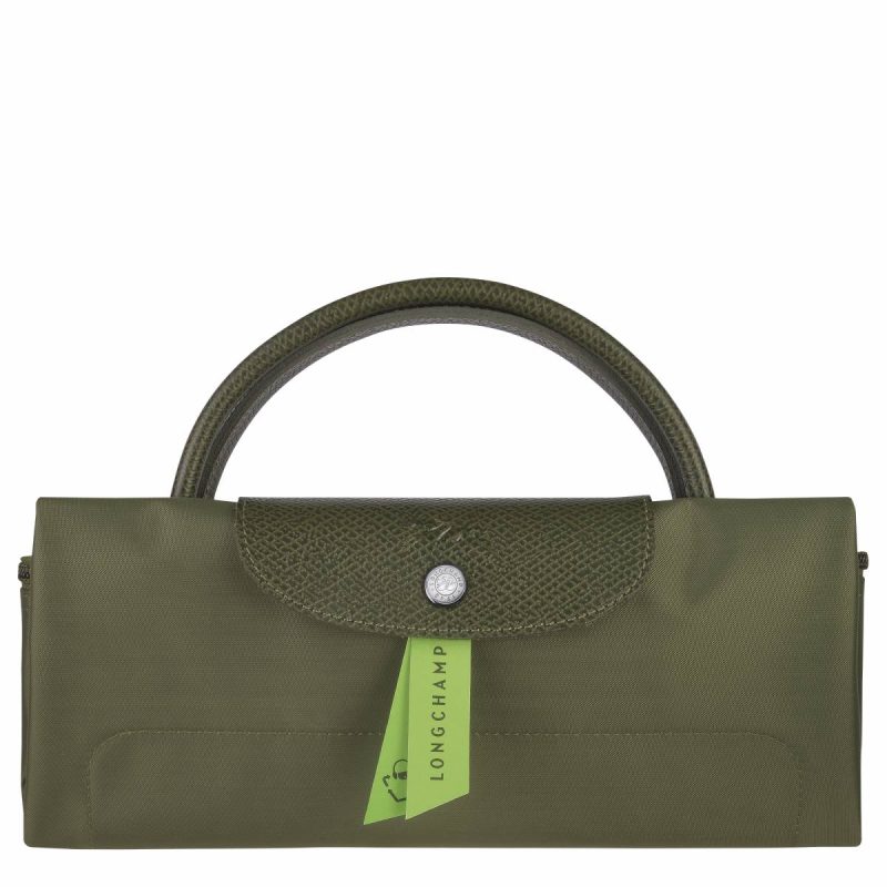 Le Pliage Green L Travel Bag Forest - Recycled Canvas Women Longchamp Forest Travel Bags - Image 5