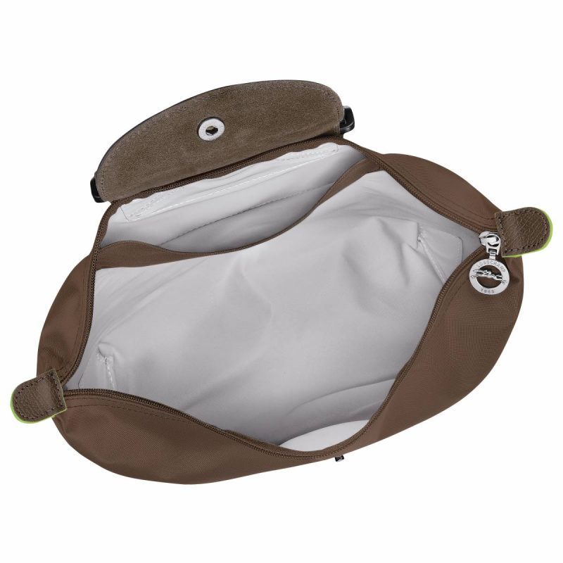 Le Pliage Green M Backpack Terra - Canvas Terra Longchamp Women Backpacks - Image 5