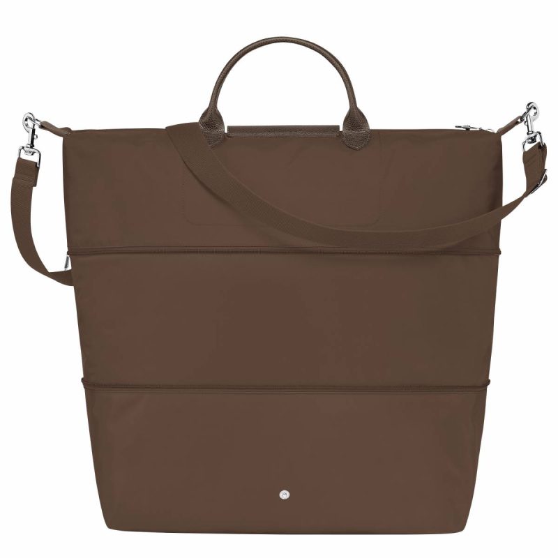 Le Pliage Green Travel Bag Expandable Terra - Recycled Canvas Travel Bags Terra Longchamp Women - Image 2