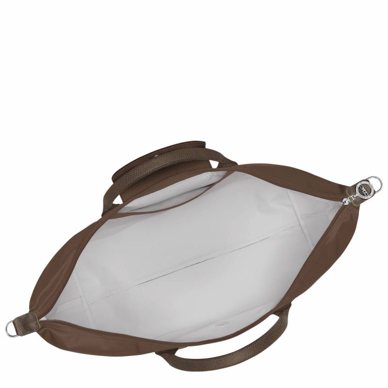 Le Pliage Green Travel Bag Expandable Terra - Recycled Canvas Travel Bags Terra Longchamp Women - Image 4