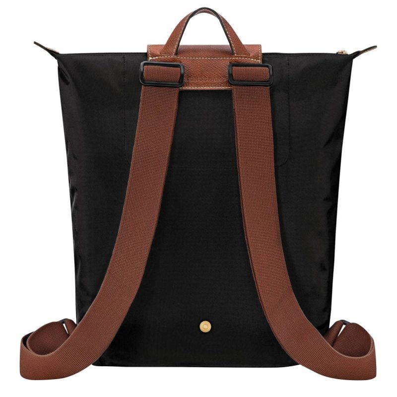Le Pliage Original M Backpack Black - Canvas Longchamp Women Black Backpacks - Image 4