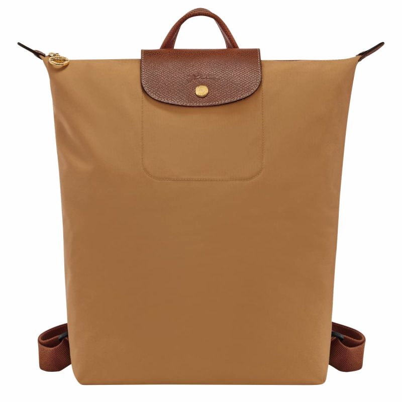 Le Pliage Original M Backpack Fawn - Canvas Backpacks Women Longchamp Fawn