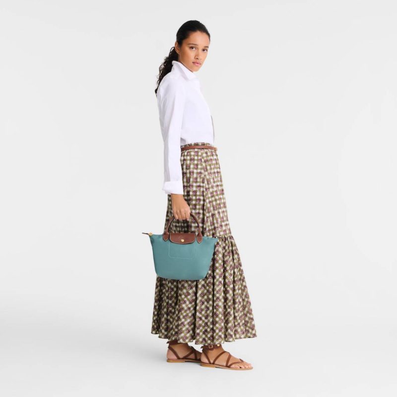 Le Pliage Original S Handbag Eucalyptus - Recycled Canvas Women Longchamp Handbags Eucalyptus