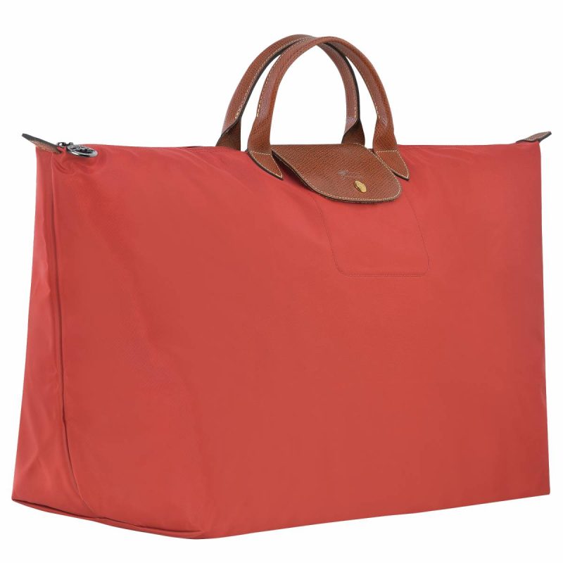 Le Pliage Original Xl Travel Bag Tomato - Recycled Canvas Travel Bags Tomato Longchamp Women
