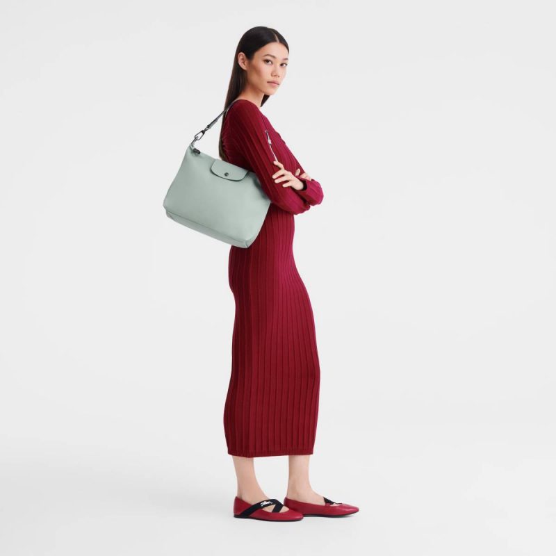 Le Pliage Xtra M Hobo Bag Vervain - Leather Vervain Leather Bags Longchamp Women - Image 2