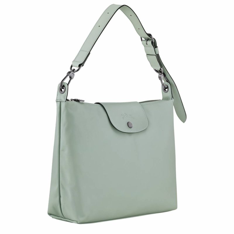 Le Pliage Xtra M Hobo Bag Vervain - Leather Vervain Leather Bags Longchamp Women - Image 3