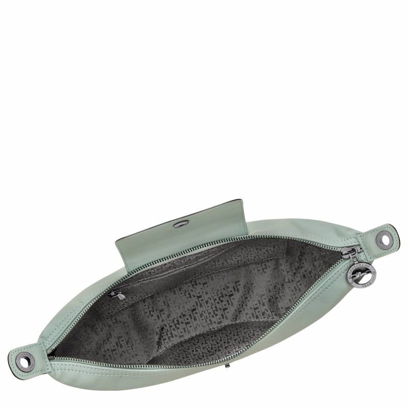 Le Pliage Xtra M Hobo Bag Vervain - Leather Vervain Leather Bags Longchamp Women - Image 5