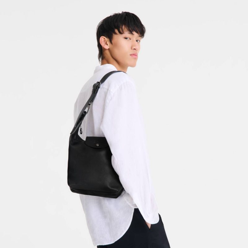 Le Pliage Xtra M Shoulder Bag Black - Leather Leather Bags Women Longchamp Black - Image 2