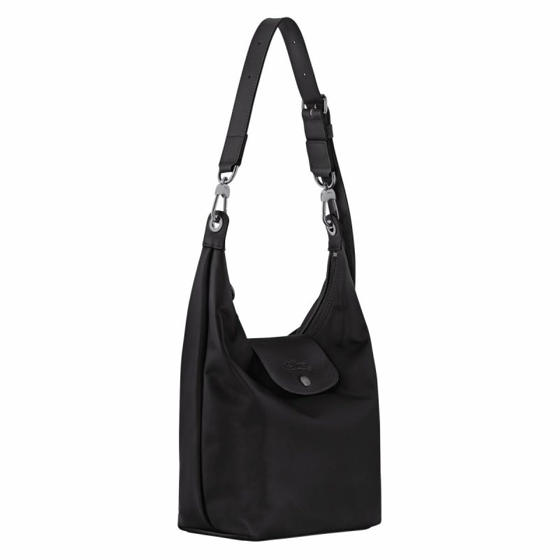 Le Pliage Xtra M Shoulder Bag Black - Leather Leather Bags Women Longchamp Black - Image 3