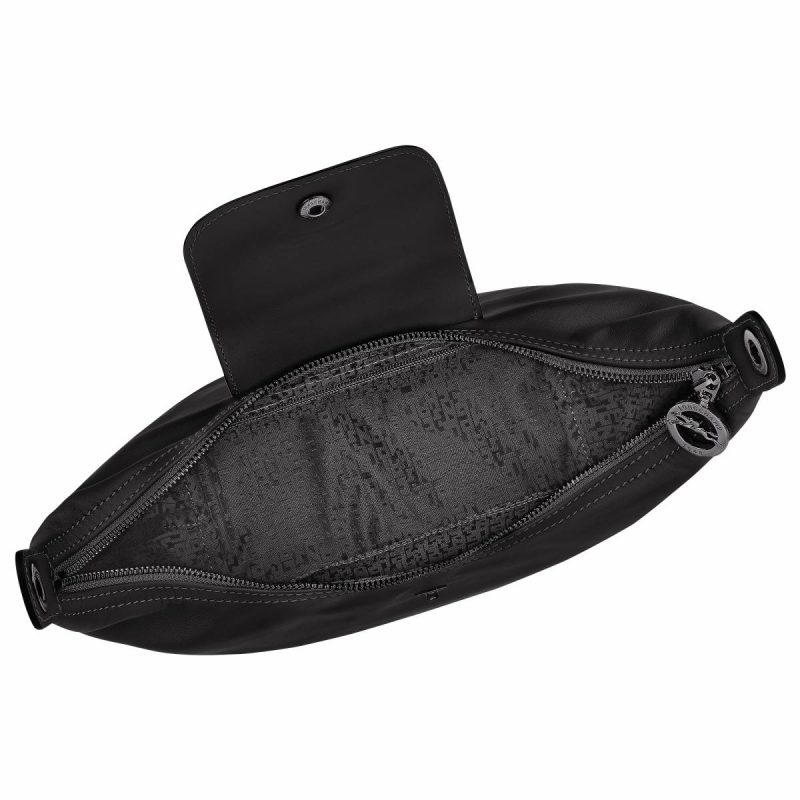 Le Pliage Xtra M Shoulder Bag Black - Leather Leather Bags Women Longchamp Black - Image 5