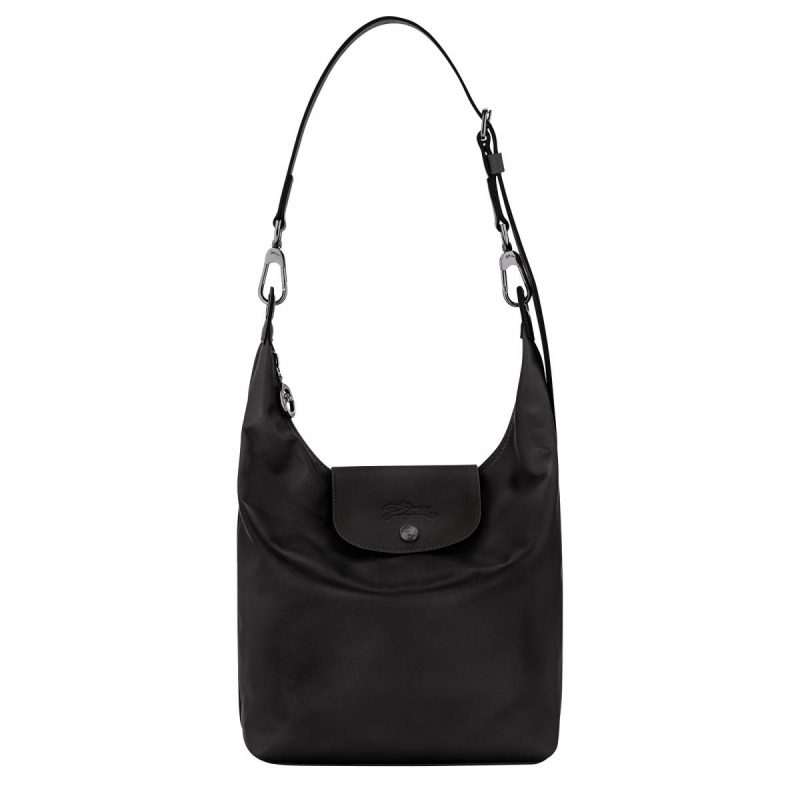Le Pliage Xtra M Shoulder Bag Black - Leather Leather Bags Women Longchamp Black