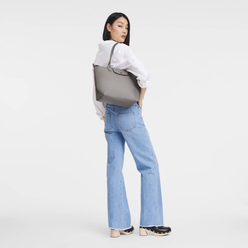Le Pliage Xtra M Tote Bag Turtledove - Leather Leather Bags Longchamp Women Turtledove - Image 2
