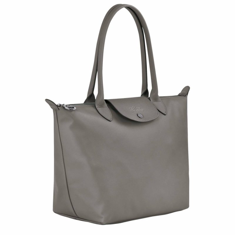 Le Pliage Xtra M Tote Bag Turtledove - Leather Leather Bags Longchamp Women Turtledove - Image 3