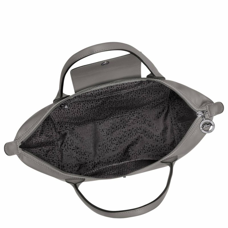 Le Pliage Xtra M Tote Bag Turtledove - Leather Leather Bags Longchamp Women Turtledove - Image 5