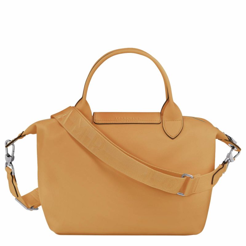 Le Pliage Xtra S Handbag Honey - Leather Longchamp Honey Women Leather Bags - Image 3