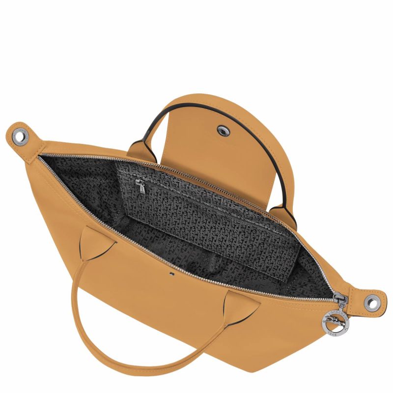 Le Pliage Xtra S Handbag Honey - Leather Longchamp Honey Women Leather Bags - Image 4