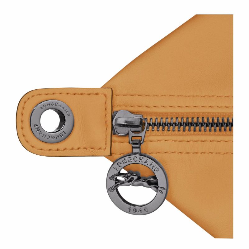 Le Pliage Xtra S Handbag Honey - Leather Longchamp Honey Women Leather Bags - Image 5