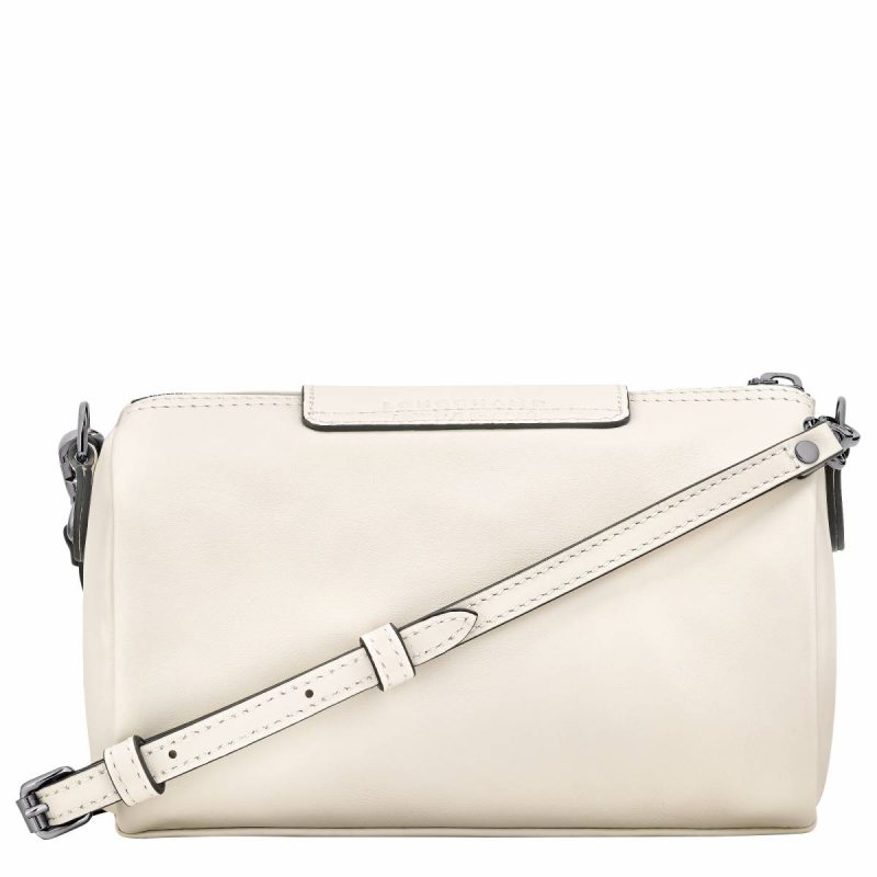 Le Pliage Xtra Xs Crossbody Bag Ecru - Leather Longchamp Women Ecru Leather Bags - Image 4
