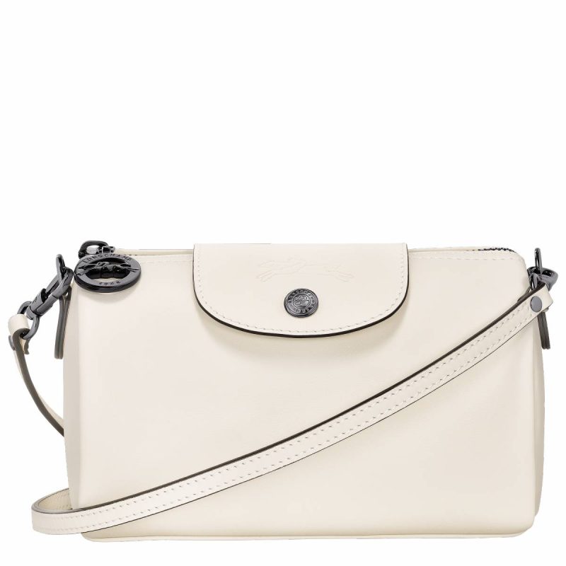 Le Pliage Xtra Xs Crossbody Bag Ecru - Leather Longchamp Women Ecru Leather Bags
