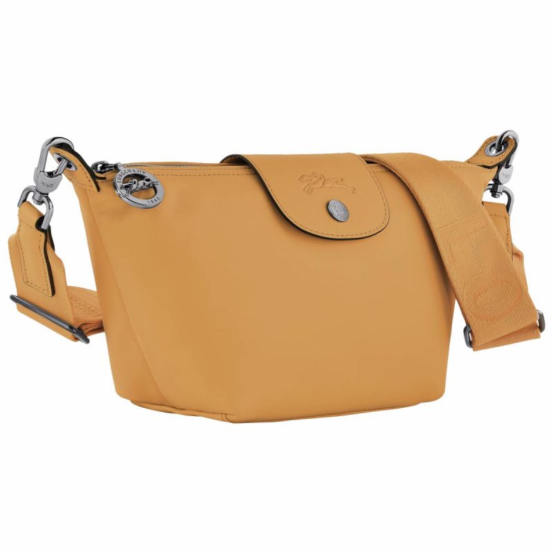 Le Pliage Xtra Xs Crossbody Bag Honey - Leather Honey Leather Bags Women Longchamp - Image 3