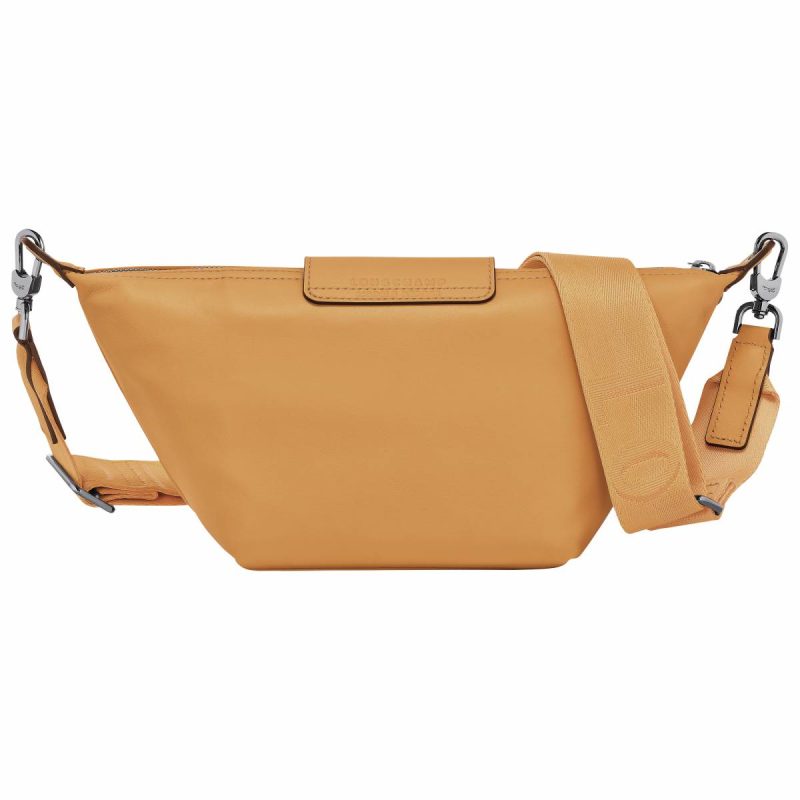 Le Pliage Xtra Xs Crossbody Bag Honey - Leather Honey Leather Bags Women Longchamp - Image 4