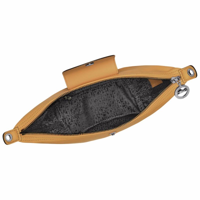 Le Pliage Xtra Xs Crossbody Bag Honey - Leather Honey Leather Bags Women Longchamp - Image 5