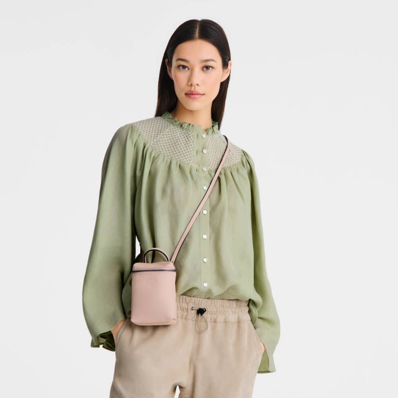 Le Pliage Xtra Xs Crossbody Bag Nude - Leather Longchamp Leather Bags Women Nude - Image 2